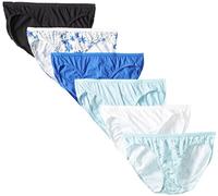 Fruit of the Loom Women's Tag Free Cotton Bikini Panties - Multi - Small