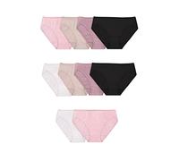Fruit of the Loom Women's Underwear Bikini Panty Multipack Style, Cotton Body Tone Assorted (10 Pack), XL (Pack of 10)