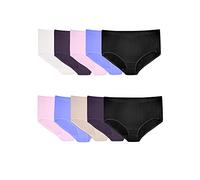 Fruit of the Loom Women's Underwear Breathable Panties (Regular & Plus, Plus Size Brief-Micro Mesh-10 Pack, 12