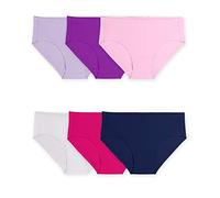 Fruit of the Loom Women's Underwear with 360° Stretch (Regular & Plus Size), Low Rise Brief - Microfiber - 6 Pack, 5