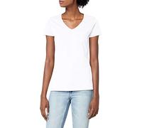 Fruit of the Loom Women's V-neck Valueweight T Shirt, White, XXL UK