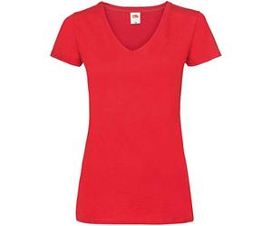 Fruit of the Loom Women's Value Weight T-shirt, Lady-Fit 61-398-0, red, M