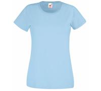 Fruit of the Loom women's value weight t-shirt, lady-fit - Blue - 8