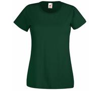 Fruit of the Loom women's value weight t-shirt, lady-fit - Green - Large