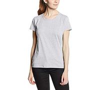 Fruit of the Loom women's value weight t-shirt, lady-fit - Grey - Small