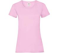 Fruit of the Loom women's value weight t-shirt, lady-fit - Pink - X-Small
