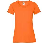 Fruit of the Loom Women's Valueweight Heather Lady Fit T-Shirt in Orange | Size: 10 Fruit Of The Loom Orange 10