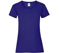 Fruit of the Loom Women's Valueweight Short Sleeve T-Shirt, Purple, 16 (Manufacturer Size:X-Large)