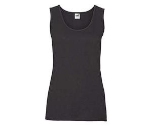 FRUIT OF THE LOOM Women's Valueweight Vest, Black, M UK