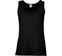 Fruit of the Loom Women's Valueweight Vest Lady-Fit Sports Tank Top, Black (Black 101), XXL (Size : 18)