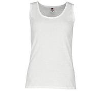 Fruit of the Loom Women's Valueweight Vest Lady Fit, White, XL