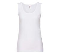 (M, White) Fruit Of The Loom Ladies/Womens Lady-Fit Valueweight Vest