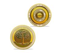 Fruit of The Spirit Christian Coin, Inspirational Christian Challenge Coin with Galatians 5:22-23 Jesus Religious Prayer Coin, Christian Bible Verse Pocket Token Coin Gifts for Friends Family