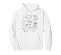 Fruit of the Spirit Christian Faith Retro Bible Verse Design Pullover Hoodie