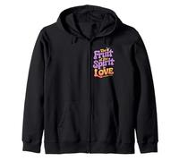 Fruit of the Spirit Love Galatians 5:22 Quote Bible Verse Zip Hoodie