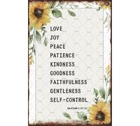 Fruit of The Spirit Tin Poster Metal Sign Garden Wall Decor Fruit of The Spirit Kitchen Decor Metal Tin Sign House Wall Art Metal Tin Poster 8x12 Inch
