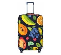 Fruit Orange Strawberry Elastic Travel Luggage Cover Suitcase Protector, Print Suitcase Baggage Cover Anti-Scratch
