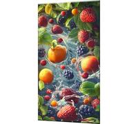 Fruit Paint by Numbers for Adults, Paint by Numbers Strawberry, Digital Painting for Adults Beginners with 3 Brushes and Acrylic Paints, DIY Oil Painting Craft for Home Wall Decor 32x64 Inch w0-1369