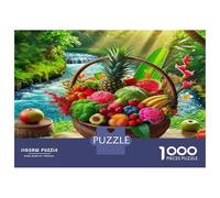 Fruit Paperboard Tropical Fruit Basket Stream Classic Jigsaw Puzzle Collectible Secret Santa Gift 52x38cm/1000pcs