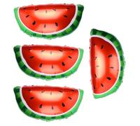 Fruit Party Balloons, Fruit Party Balloons - Pack of 4 Fruit Shaped Aluminium Foil Balloons | Summer Tropical Strawberry Watermelon Jumbo Photo Props for Birthday Gender Reveal Wedding