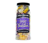 Fruit Pastilles sweets - (610g) Original Retro Fruit Pastilles Sweets in a Gift Jar By Bentley & Ackerman's Sweet Shop.