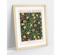 Fruit Pattern by William Morris Stunning Framed Wall Art Print Picture - A3 - Light Oak Frame