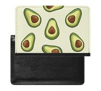 Fruit Pear Passport Holder with 3 Card Slots, Portable PU Leather Travel Wallet, Slim Protective Cover for Passport, ID, Credit Cards