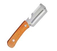 Fruit Peeler Multifunctional Portable Stainless Steel Tool Organizer with Wooden Handle, Practical Daily Accessory for Apples, Potatoes, Pumpkins, Papayas, Kitchen, Home, Kitchen