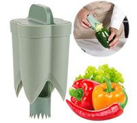 Fruit Pepper Corer Quick Pepper Seed Corer Remover Kitchen Gadget (1pc Green)