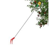 Fruit Picker - 3-Claw Adjustable Telescopic Tool | Soft Rubber High-Altitude Fruits and Vegetable Collector | Retractable Extendable Garden Harvester - Ideal for Picking Apples, Pears, and Citrus
