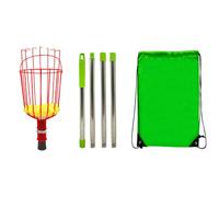 Fruit Picker Pole with Basket - Stainless Steel Telescopic Extension, Durablee Rustproof Lightweight Design, Comfortable Grip Handle, Portable Outdoor Harvest Equipment | Orchard Supply