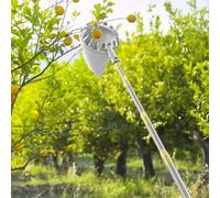Fruit Picker Pole with Basket - Telescoping Lightweight Tool for Efficient Harvesting of Lemons, Avocados, Pears, and Oranges