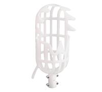 Fruit Picker Tool, Garden Basket Fruit Picker Head Plastic Fruit Picking Tool for Avocado Acorn Lemon Pear Mango Tree Picker (Pole Not Included) (Color : White, Size : L)