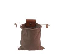 Fruit Picking Bag 1pc Foldable Foraging Bag Canvas Bushcraft Pouch Storage Bags Easy Looping Around Belts For Camping Hiking(Brown)