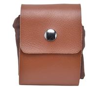 Fruit Picking Bag Canvas Material, Folded Save Space Waist Hanging Foraging Bag, Durable PU Belt - Lightweight Design, Easy Storage, Ideal for Outdoor Activities (PU brown)