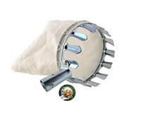 Fruit Picking Tool,Fruit Picker Head Apple Pickers Cherry Pickers Fruit Harvesters Metal Fruit Harvester Basket Detachable Stainless Steel Fruit Picker Practical Fruit Picking Tool with Carrying Bag