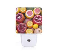Fruit Picture Plug-in Led Night Light with Motion Sensor Dusk to Dawn Sensor Backlit Nightlight for Bedroom Bathroom