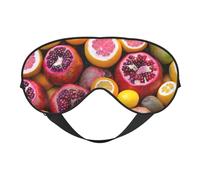 Fruit Picture-Standard Print Silk Sleep Mask with Adjustable Buckle Stylish Eye Mask for Women Travel Nap Shift Work Office