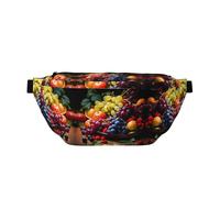 Fruit Pile Large Fanny Pack,Gifts for Enjoy Sports Festival Workout Traveling Running Casual