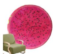 Fruit Pillow, Round 3D Stuffed Seat Cushions in Kiwi Orange Lemon Watermelon Designs, 1 Piece Plush Throw Pillows, Soft Decorative Cushion for Sofa Bed Kids Room Classroom Living Room or Lounge Chair