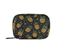 Fruit Pineapple Medicine Bag with Detachable Compartments Convenient Travel Pill case for Purse