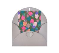 Fruit Pineapple Print Adorable Blank Cards& Envelopes,Unique Designs Perfect for Festivals, Invitations