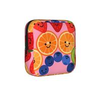 Fruit Platter Period Proof Storage Bag-Feminine Hygiene Travel Case for Sanitary Pads, Discreet Mensural Pouch for Purse Office