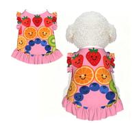 Fruit Platter XS Pet Apparel for Small Dogs-Cute Summer Outfit for Puppy, Soft Breathable Pet Clothes for Cat