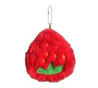Fruit Plush Pound - Flexible Portable Suitcase Zipper, Funny Storage Bag, Creative Colourful Design | Fantasy Chip Holder for Women Student Travel Friends Present, Strawberry, see description, See
