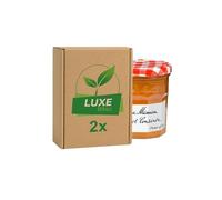 Fruit Preserve Jam Jar - Apricot Conserve - 370g - Compatible with Bonne Maman By Luxe Bitez (Pack of 2)