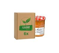 Fruit Preserve Jam Jar - Apricot Conserve - 370g - Compatible with Bonne Maman By Luxe Bitez (Pack of 6)