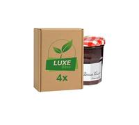 Fruit Preserve Jam Jar - Berries & Cherries Conserve - 370g - Compatible with Bonne Maman By Luxe Bitez (Pack of 4)