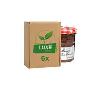 Fruit Preserve Jam Jar - Damson Plum Conserve - 370g - Compatible with Bonne Maman By Luxe Bitez (Pack of 6)