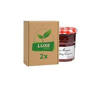 Fruit Preserve Jam Jar - Strawberry Conserve - 370g - Compatible with Bonne Maman By Luxe Bitez (Pack of 2)